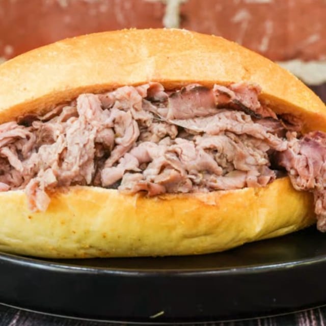 Fuggetabout Dip Sandwich.